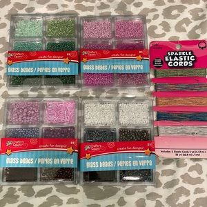Craft beads and cord bundle